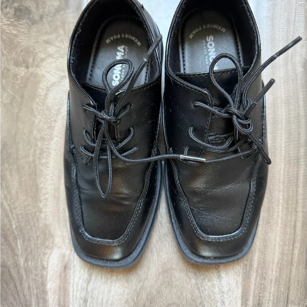 Sonoma Black kids Lace-Up Square-Toe Dress Oxfords